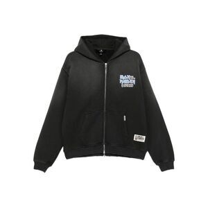 REPRESENT x Iron Maiden Graphic Zip-Up Hoodie Men BLACK Sweaters & Cardigans